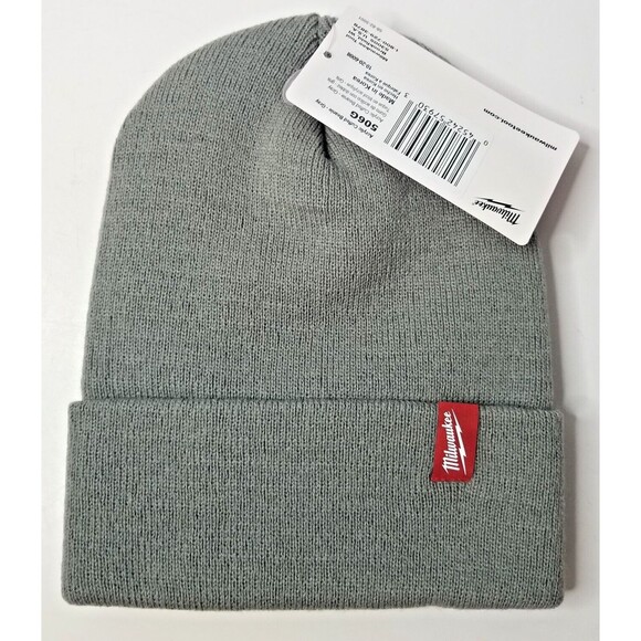 Milwaukee Acrylic Cuffed Beanie Hat - Gray New with Tag 506G - Picture 2 of 2